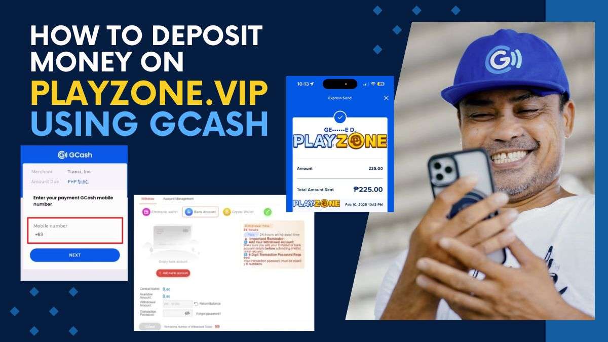 How to Deposit Money on Playzone.vip Using GCash